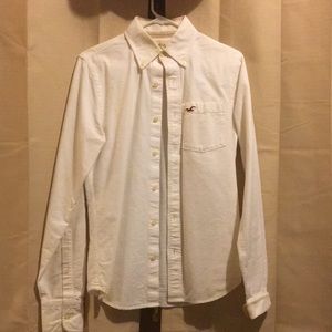 White Hollister xs button down